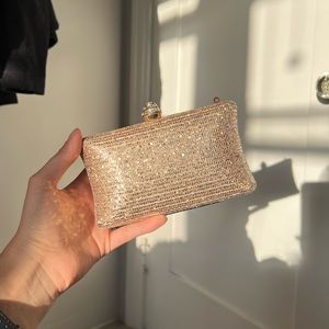 Gold Sequin Evening Clutch